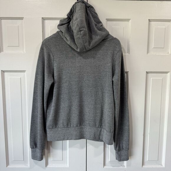 Aviator Nation Gray Hoodie Rainbow 5 Stripe Full Zip Small Sweater PRISTINE - Picture 3 of 9